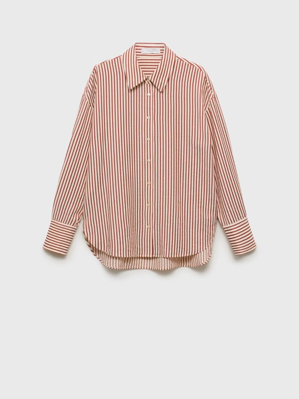 Mango Striped Straight Shirt